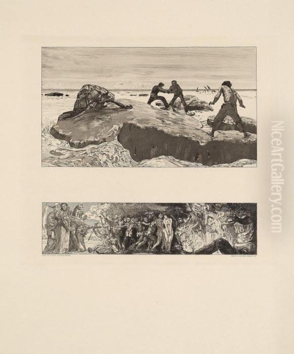 Vom Tode I.
Seeleute Oil Painting by Max Klinger