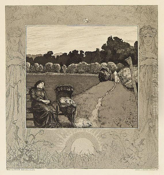 Kind Oil Painting by Max Klinger