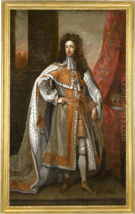 Portrait Of William Iii (1650-1702) Oil Painting by Sir Godfrey Kneller