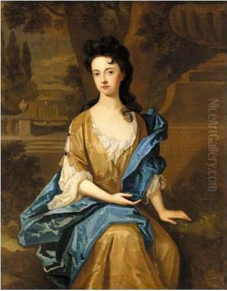 Portrait Of A Lady Oil Painting by Sir Godfrey Kneller