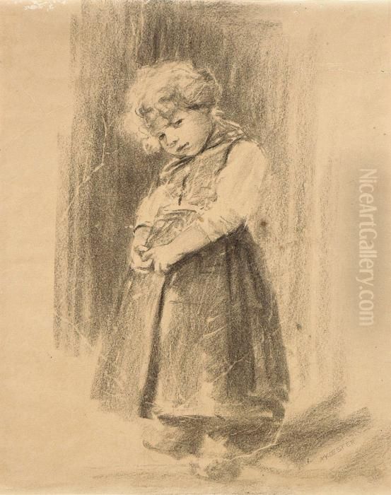 Bauernmadchen Oil Painting by Alexander Max Koester