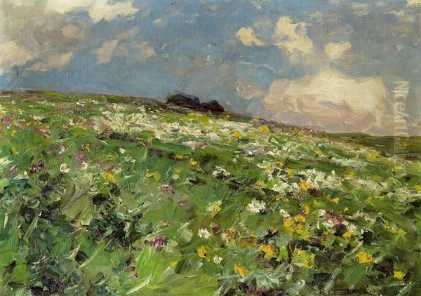 Blumenwiese Oil Painting by Alexander Max Koester