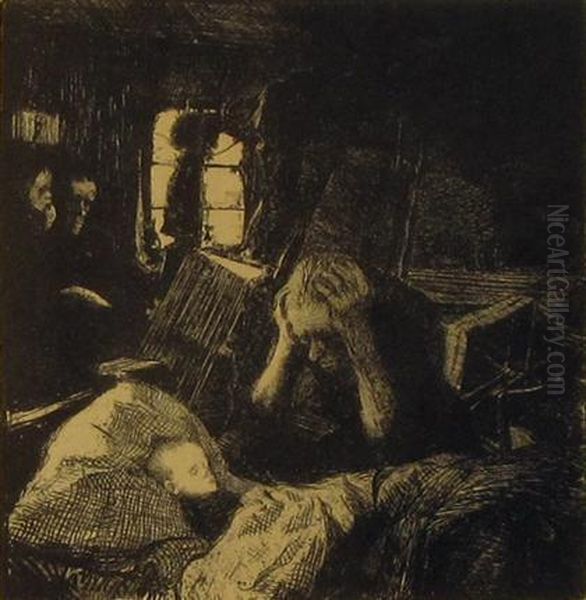 Not Oil Painting by Kathe Kollwitz
