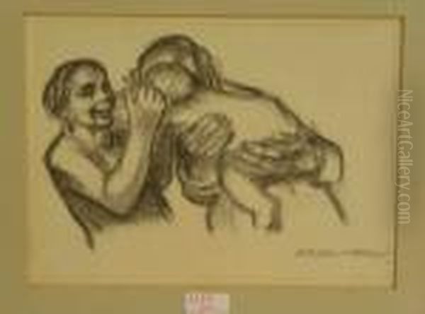 Mutter Undkind Oil Painting by Kathe Kollwitz