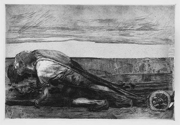 Two Etchings.
Inspiration Oil Painting by Kathe Kollwitz