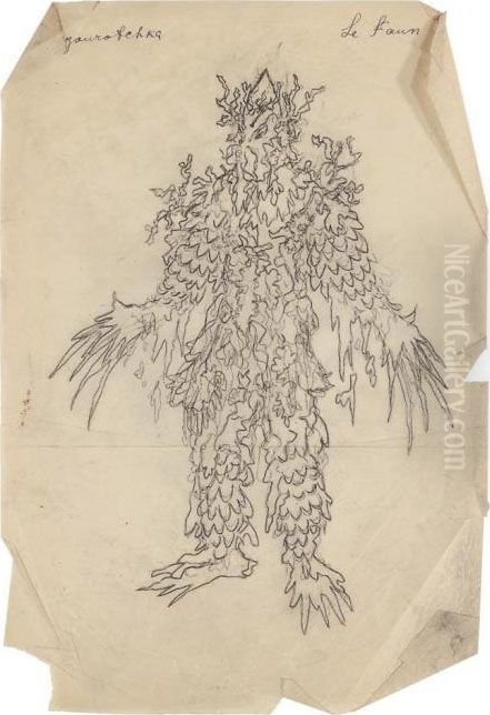 'le Faune' From The Snow Maiden Oil Painting by Konstantin Alexeievitch Korovin