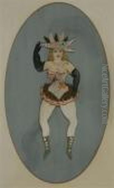 Circus Girl, Circa 1930 Oil Painting by Walt Kuhn