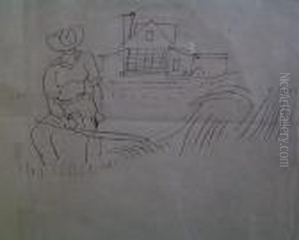 Haying Oil Painting by Walt Kuhn