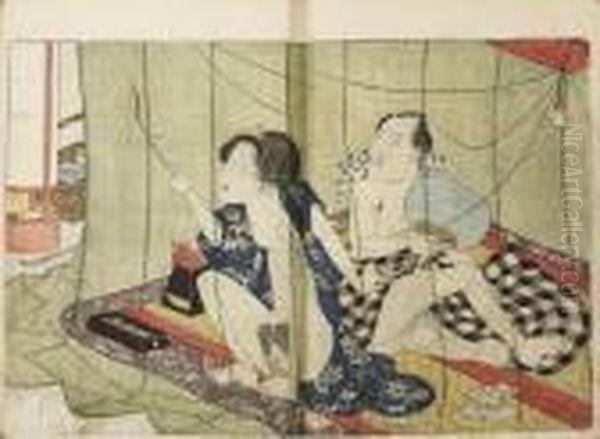 [praise To The Four Seasons] Oil Painting by Gototei Kunisada