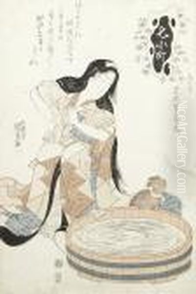 Untitled Oil Painting by Gototei Kunisada