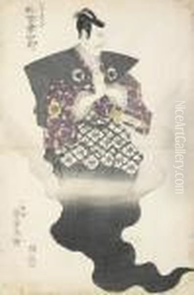 Two Early Actor Prints Of Matsumoto Koshiro V Oil Painting by Gototei Kunisada