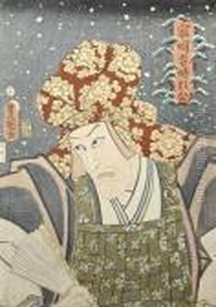 Untitled Oil Painting by Gototei Kunisada