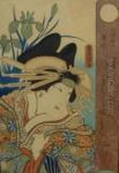 Acteur Dans Le Role De Miura Ya No Takao Oil Painting by Gototei Kunisada