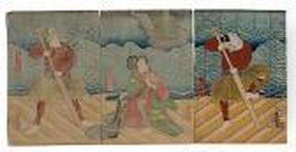 Untitled Oil Painting by Gototei Kunisada