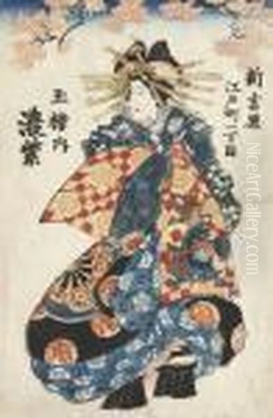 Untitled Oil Painting by Gototei Kunisada