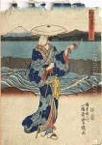 Ukiyo-e Oil Painting by Gototei Kunisada