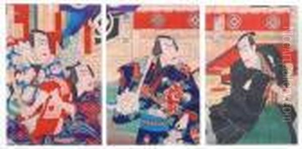 Iii. A Japanese Oil Painting by Gototei Kunisada