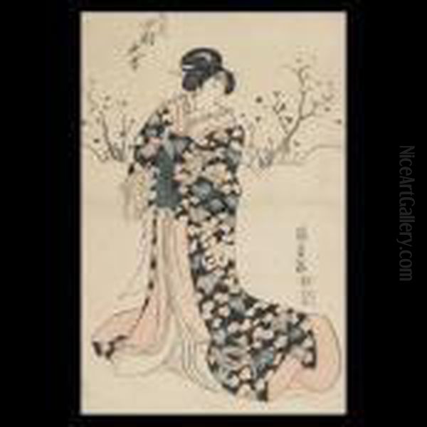 The Actor Nakamura Daikichi Oil Painting by Gototei Kunisada