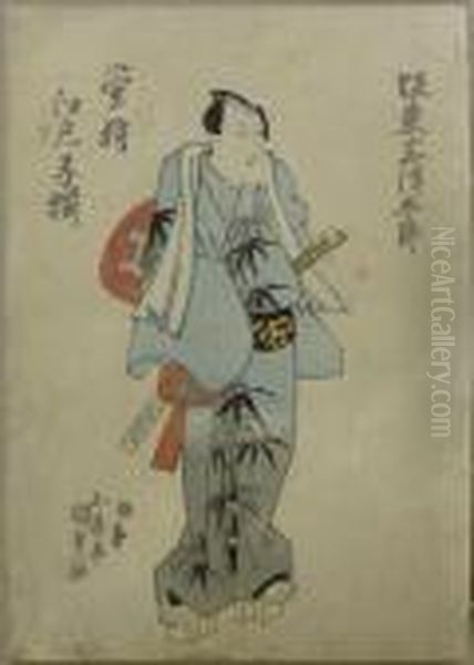 Kunisada, Utagawa . Bando Mitsugoro Iii Als Otokodate Anno Heibei. Japan Oil Painting by Gototei Kunisada