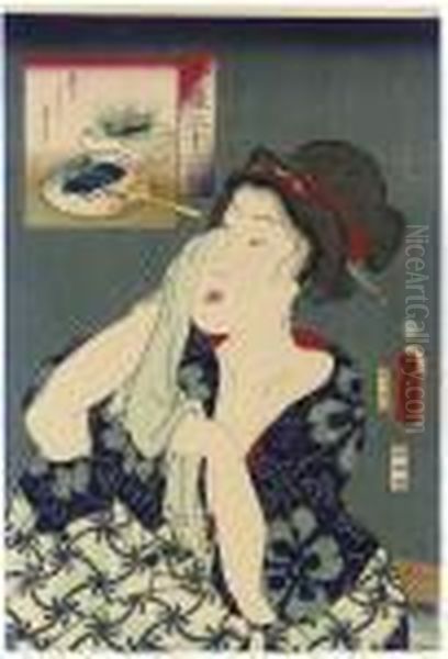 Suzushi So Oil Painting by Gototei Kunisada