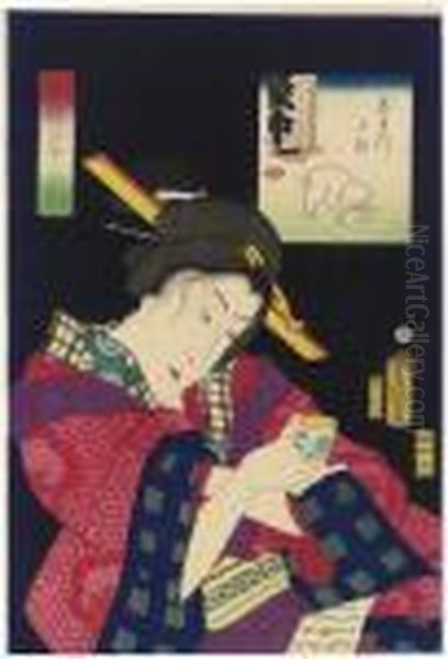 Jiretta So Oil Painting by Gototei Kunisada