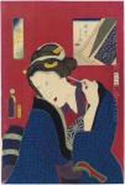 Shimatsu Ga Yosa So Oil Painting by Gototei Kunisada