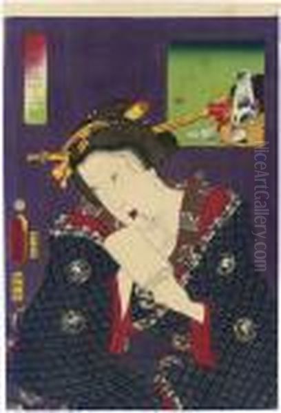 Suito Ga Yosa So Oil Painting by Gototei Kunisada