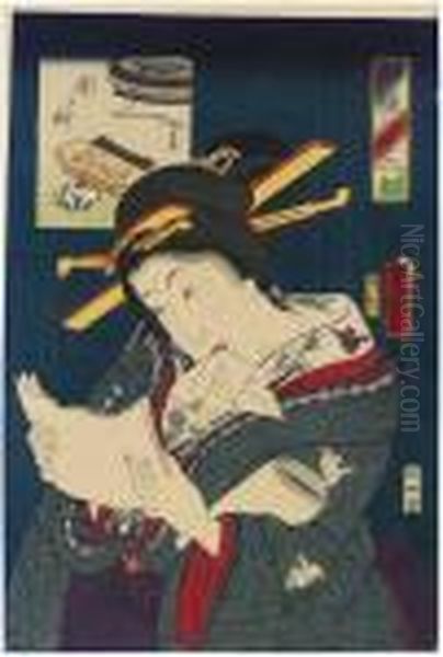 Aita So Oil Painting by Gototei Kunisada