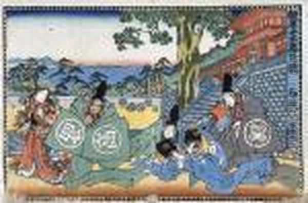 Ilustracja Do Dramatu Chushingura Oil Painting by Gototei Kunisada