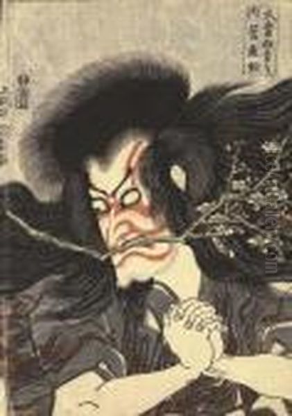 Kanshojo (great Performances) Oil Painting by Gototei Kunisada