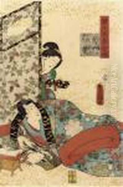 Untitle Oil Painting by Gototei Kunisada