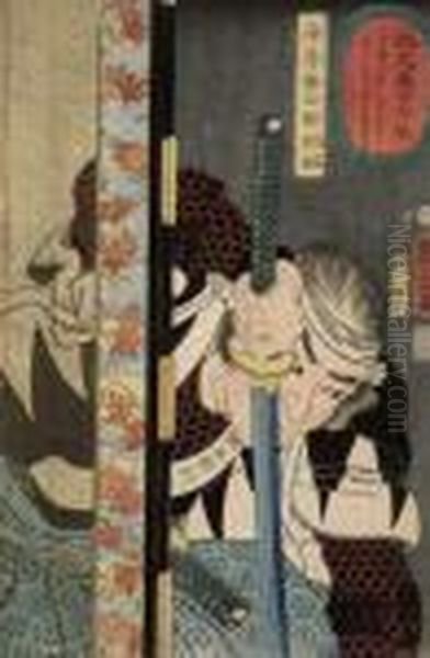 Three Prints From The Series Seichu Gishi Shozo Oil Painting by Utagawa Kuniyoshi