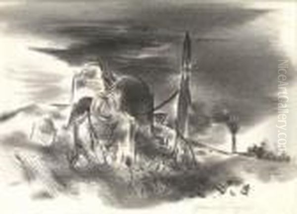 New England Landscape Ii Oil Painting by Yasuo Kuniyoshi