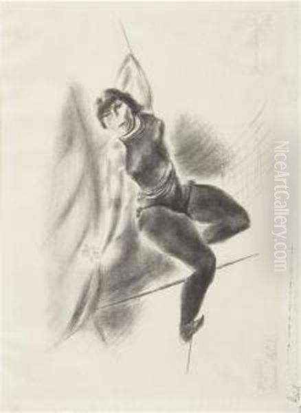 Circus Girl No. 1 Oil Painting by Yasuo Kuniyoshi