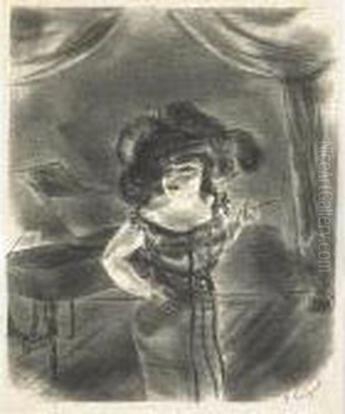 Untitled Oil Painting by Yasuo Kuniyoshi