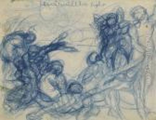 Untitled Oil Painting by Yasuo Kuniyoshi