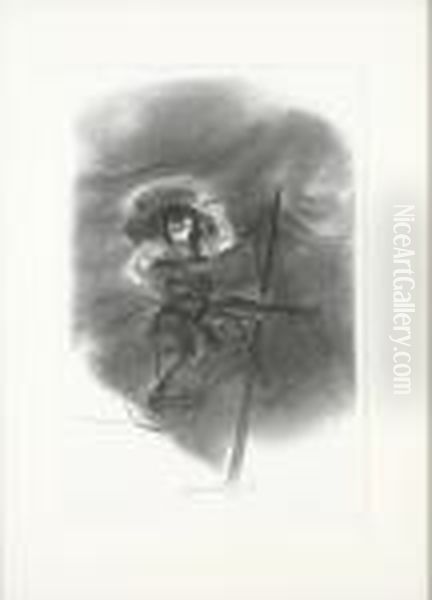 Cyclist Oil Painting by Yasuo Kuniyoshi