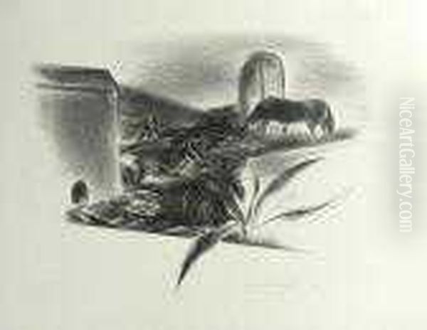 Western Landscape (d. L68) Oil Painting by Yasuo Kuniyoshi