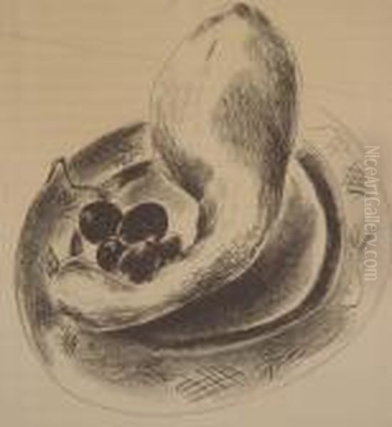 Still Life With Squash Oil Painting by Yasuo Kuniyoshi