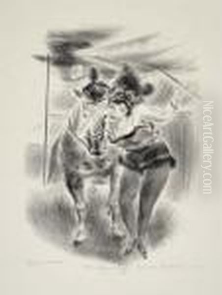 Before The Act Oil Painting by Yasuo Kuniyoshi