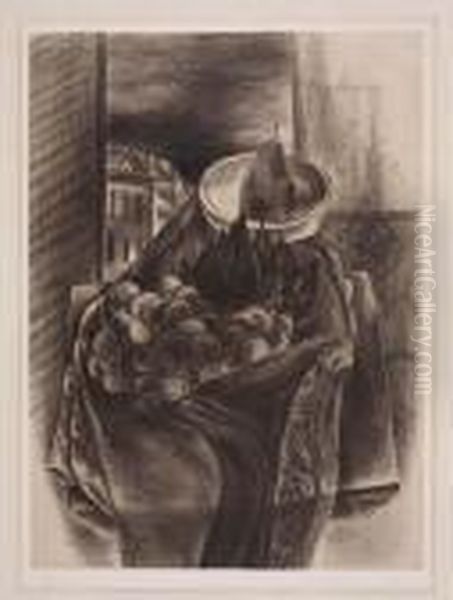 Still Life At Window Oil Painting by Yasuo Kuniyoshi