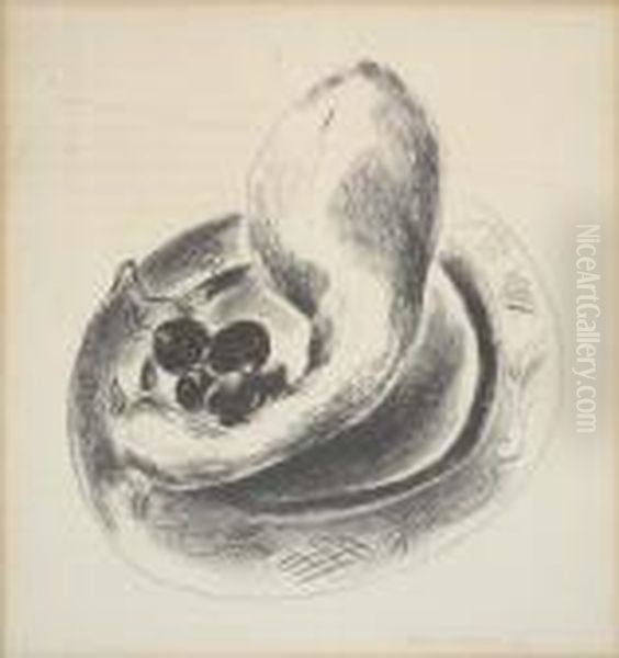 Squash Oil Painting by Yasuo Kuniyoshi