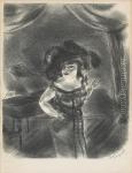 Burlesque Queen Oil Painting by Yasuo Kuniyoshi