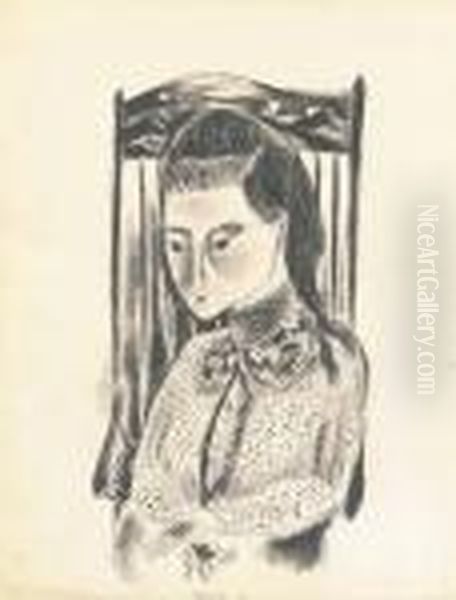 Miss Grace Oil Painting by Yasuo Kuniyoshi