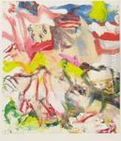 Two Pears And Strawberries Oil Painting by Yasuo Kuniyoshi