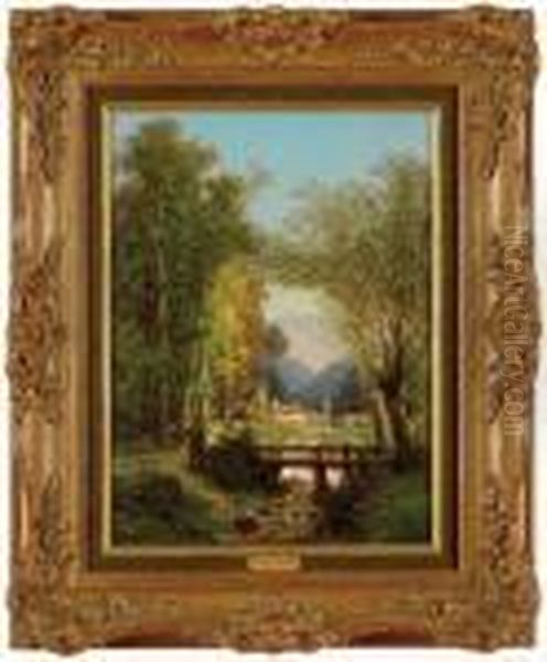 Escuela Francesa.
Viu Du Bassuet Lauolon Oil Painting by Charles Euphrasie Kuwasseg