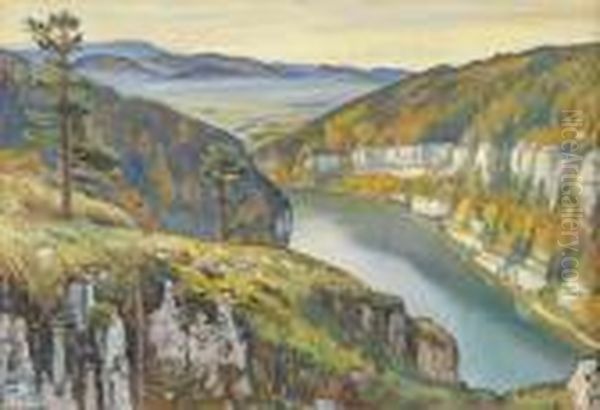 Brume D'automne Oil Painting by Charles L'Eplattenier