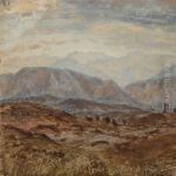 Roms Campagne Oil Painting by Janus Andreas Bartholin La Cour