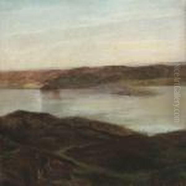 Landscape Oil Painting by Janus Andreas Bartholin La Cour