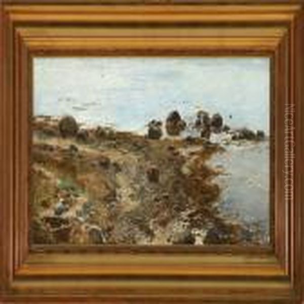 Stony Beach Oil Painting by Janus Andreas Bartholin La Cour